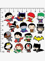 DC Comics Justice League Chibi Superhero 100ct Vinyl Stickers Variety Pack