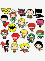 DC Comics Justice League Chibi Superhero 100ct Vinyl Stickers Variety Pack