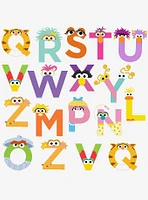 Sesame Street Alphabet 100ct Vinyl Stickers Variety Pack