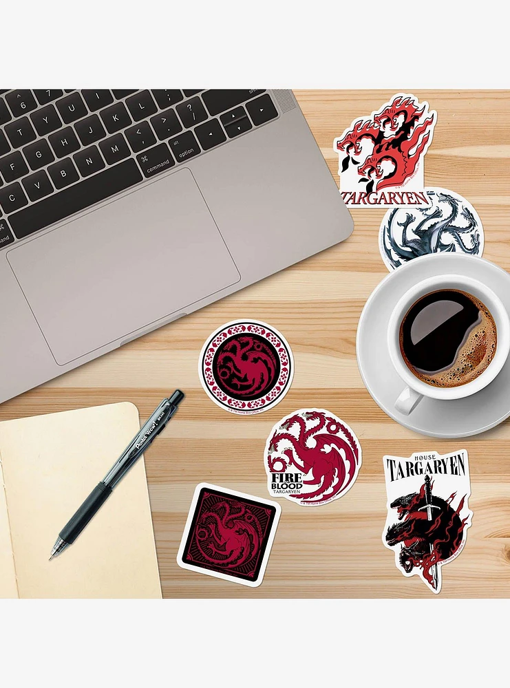 Game of Thrones House Targaryen 100ct Vinyl Stickers Variety Pack