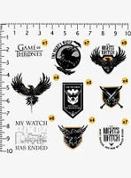 Game of Thrones Night Watch 100ct Vinyl Stickers Variety Pack