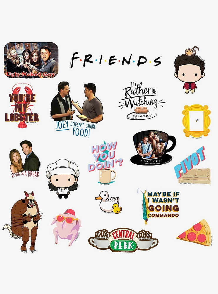 Friends 100ct Vinyl Stickers Variety Pack