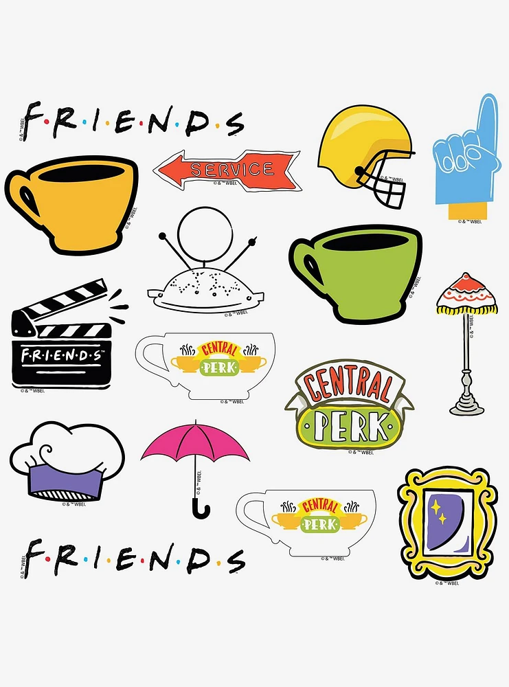 Friends Iconic 100ct Vinyl Stickers Variety Pack