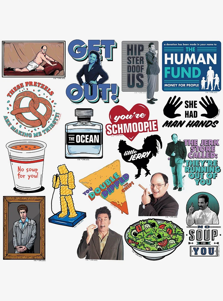 Seinfeld 100ct Vinyl Stickers Variety Pack