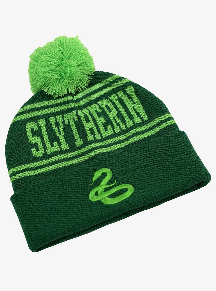 Harry Potter Slytherin Pom Knit Beanie