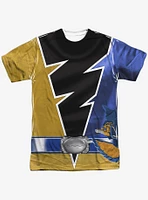 Mighty Morphin' Power Rangers Dino Fury Gold Ranger Sublimated T-Shirt