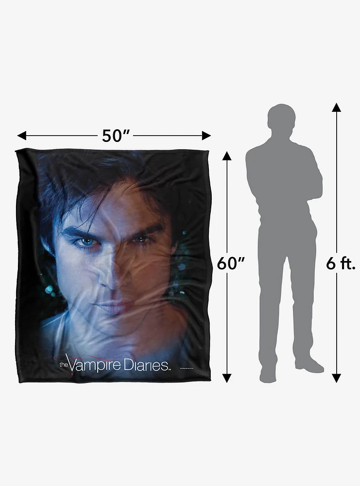 The Vampire Diaries Damon Eyes 50x60" Throw Blanket