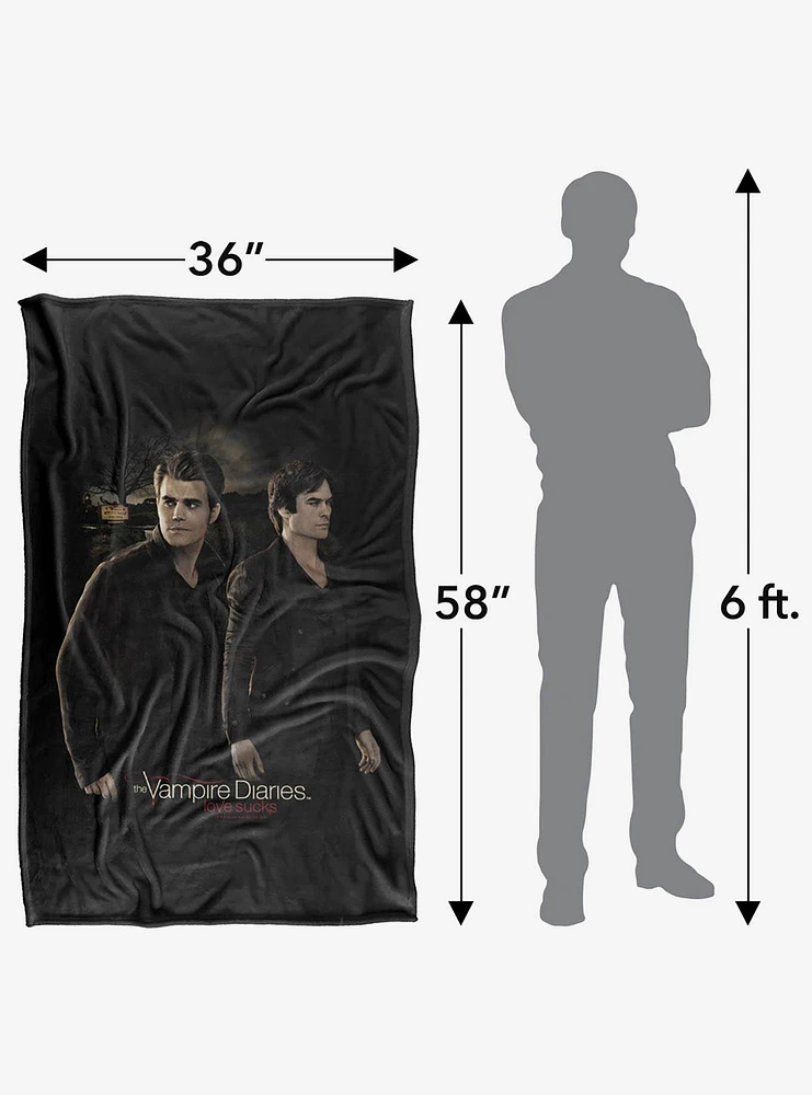 The Vampire Diaries Brothers 36x58" Throw Blanket