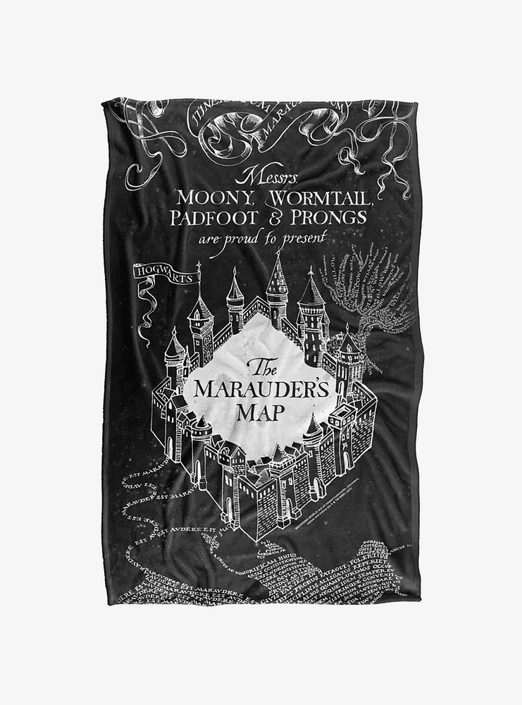 Harry Potter Marauder's Map 36x58" Throw Blanket