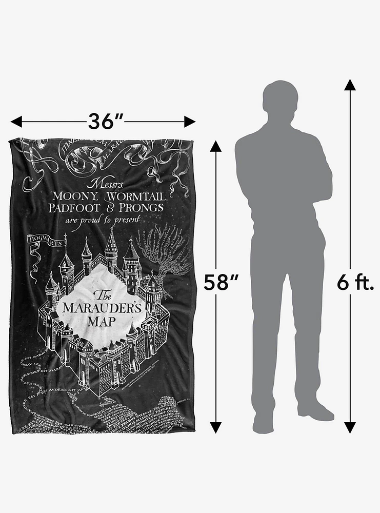 Harry Potter Marauder's Map 36x58" Throw Blanket