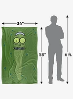 Rick and Morty Pickle Rick 36x58" Throw Blanket