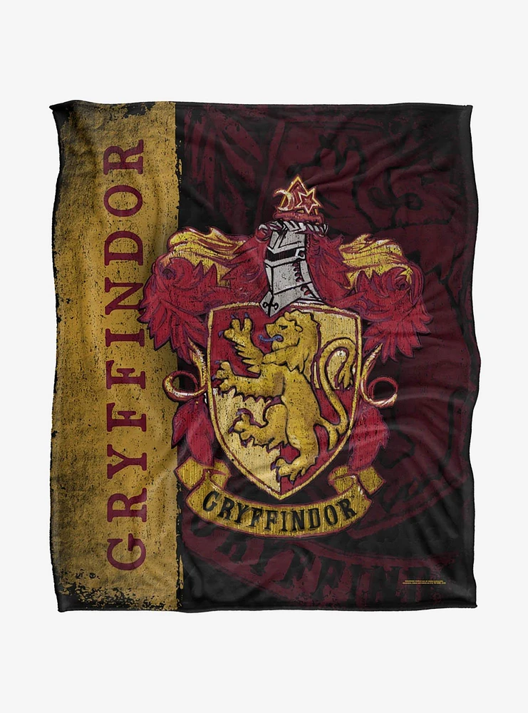 Harry Potter Gryffindor House Crest 50x60" Throw Blanket