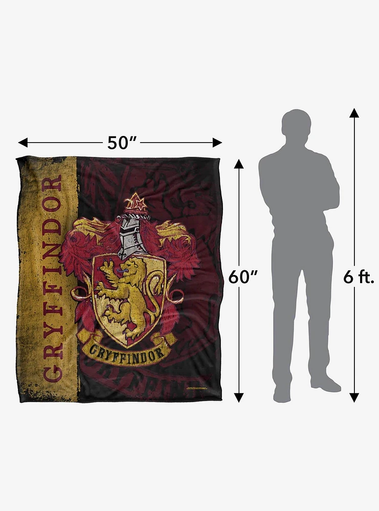 Harry Potter Gryffindor House Crest 50x60" Throw Blanket