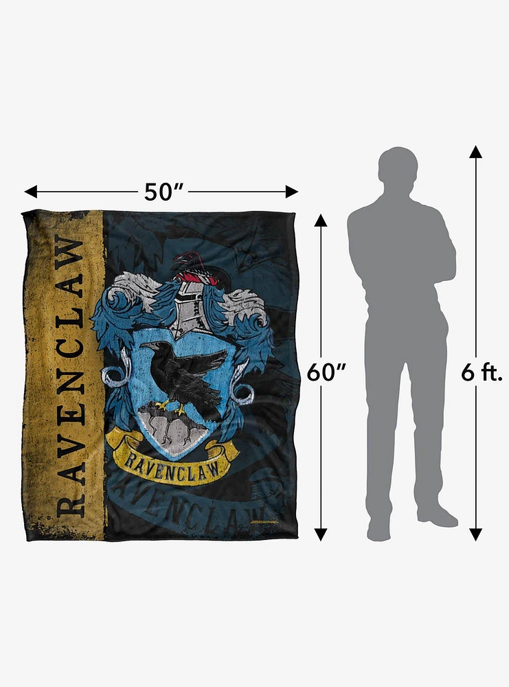 Harry Potter Ravenclaw House Crest 50x60" Throw Blanket