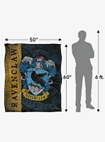 Harry Potter Ravenclaw House Crest 50x60" Throw Blanket