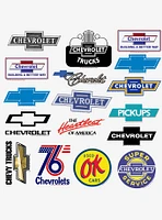 Chevrolet Branding 100ct Vinyl Stickers Variety Pack