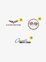 Chevrolet Corvette 100ct Vinyl Stickers Variety Pack