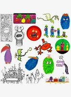 Jim Henson Signature Collection 100ct Vinyl Stickers Variety Pack