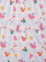 Disney Mickey Mouse Gingham Fruits Allover Print Tank Dress - BoxLunch Exclusive