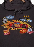 Disney Pixar Cars Lightning McQueen Badges Hoodie — BoxLunch Exclusive