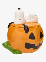 Peanuts Snoopy Jack-o-Lantern Cookie Jar — BoxLunch Exclusive