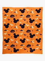 Disney Mickey Mouse Halloween Icons Feather Knit Throw — BoxLunch Exclusive