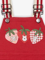 Disney Winnie the Pooh Strawberry Denim Toddler Overall Dress — BoxLunch Exclusive