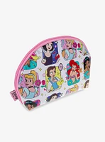 Mad Beauty Disney Princess Cartoon Grid Allover Print Cosmetic Bag