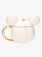 Disney Mickey Mouse Pumpkin White Mug With Lid — BoxLunch Exclusive