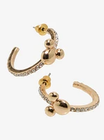 Our Universe Disney Mickey Mouse Rhinestone Hoop Earrings — BoxLunch Exclusive