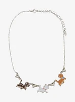 Our Universe Disney the Aristocats Kittens Walking Rhinestone Charm Necklace - BoxLunch Exclusive