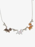 Our Universe Disney the Aristocats Kittens Walking Rhinestone Charm Necklace - BoxLunch Exclusive