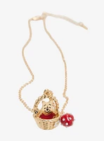 Our Universe Disney Winnie the Pooh Strawberry Basket Charm Necklace - BoxLunch Exclusive