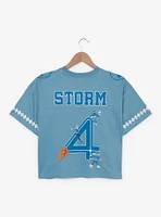 Marvel The Fantastic Four: First Steps Sue Storm Women's Cropped Football Jersey - BoxLunch Exclusive