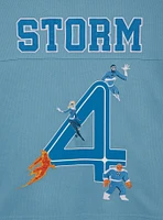Marvel The Fantastic Four: First Steps Sue Storm Women's Cropped Football Jersey - BoxLunch Exclusive
