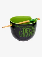 Wicked Elphaba Defy Gravity Ramen Bowl with Chopsticks