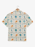 Marvel Fantastic Four: First Steps Characters Allover Print Woven Button-Up - BoxLunch Exclusive