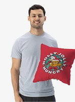 Garfield Holly Jolly Hungry Throw Pillow