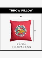 Garfield Holly Jolly Hungry Throw Pillow