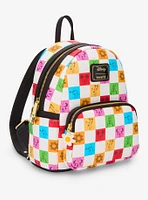 Loungefly Disney Mickey and Friends Checkered Colorful Mini Backpack — BoxLunch Exclusive