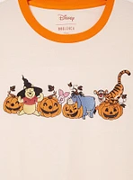 Disney Winnie the Pooh Jack-o-Lantern Bear & Friends Women's Plus T-Shirt - BoxLunch Exclusive