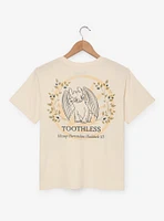 DreamWorks How To Train Your Dragon Toothless Tonal Foliage Women's Cropped T-Shirt - BoxLunch Exclusive
