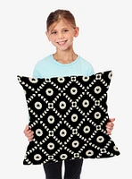 Black Hearts Throw Pillow