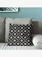 Black Hearts Throw Pillow