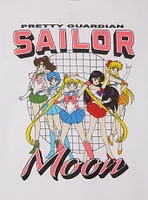 Sailor Moon Guardians Group Portrait Women's Cropped T-Shirt - BoxLunch Exclusive