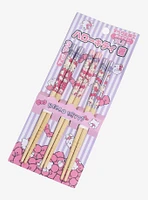Sanrio Hello Kitty Striped Chopstick Set