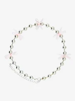 Beaded Chain and Ribbon Bow Necklace - BoxLunch Exclusive
