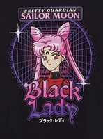 Sailor Moon Black Lady Grid Portrait Cropped T-Shirt - BoxLunch Exclusive