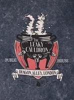 Harry Potter The Leaky Cauldron Logo Mineral Wash Women's Cropped T-Shirt - BoxLunch Exclusive