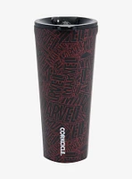 Corkcicle Marvel Logo Allover Print Travel Mug